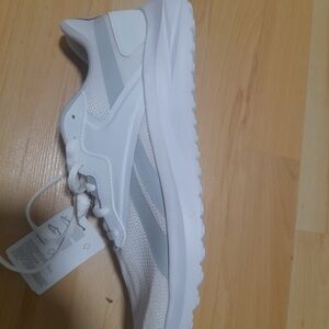 Reebok Classic White and Light Gray Sneakers